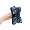 Burnaby Navy Nuarif Layered Ribbon Pincer Pin / 버나비 네이비