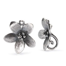 Trollbeads Silver 925 Troll Anemone Earrings