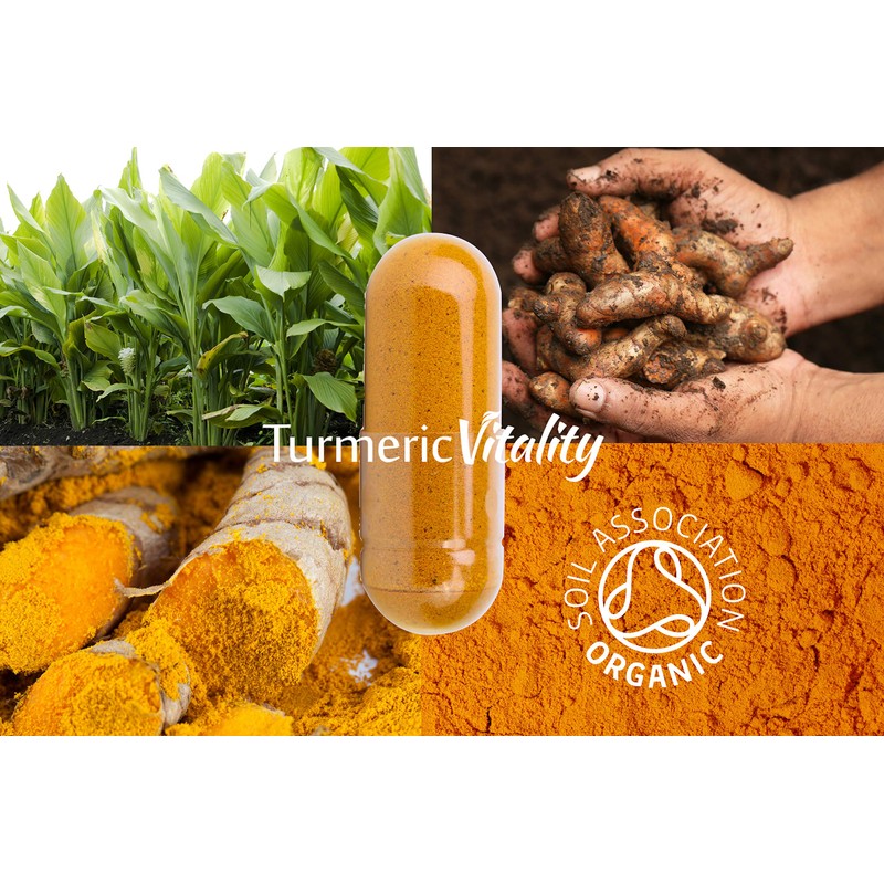 Organic Turmeric Curcumin Capsules Triple Strength with 95% Curcumin -