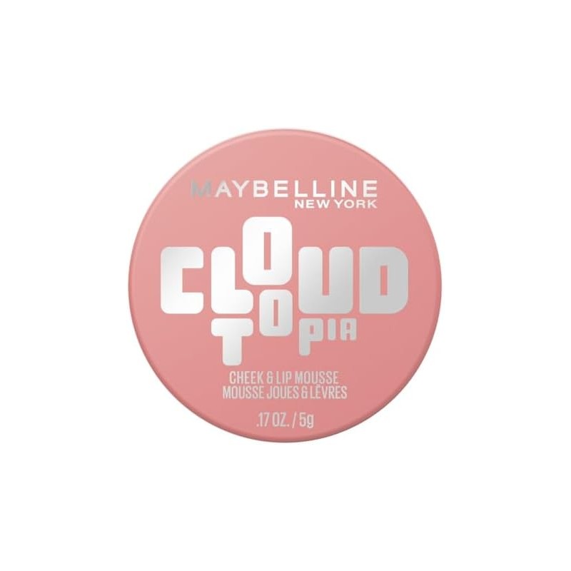 Maybelline Cloudtopia Blush para mejillas y labios,14H, tono Dreamy Dawn
