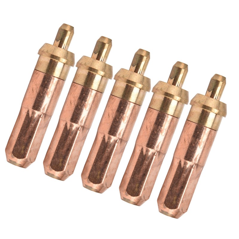 5Pcs Acetylene Cutting Tips Brass Copper Welding Nozzles Torch Consumables
