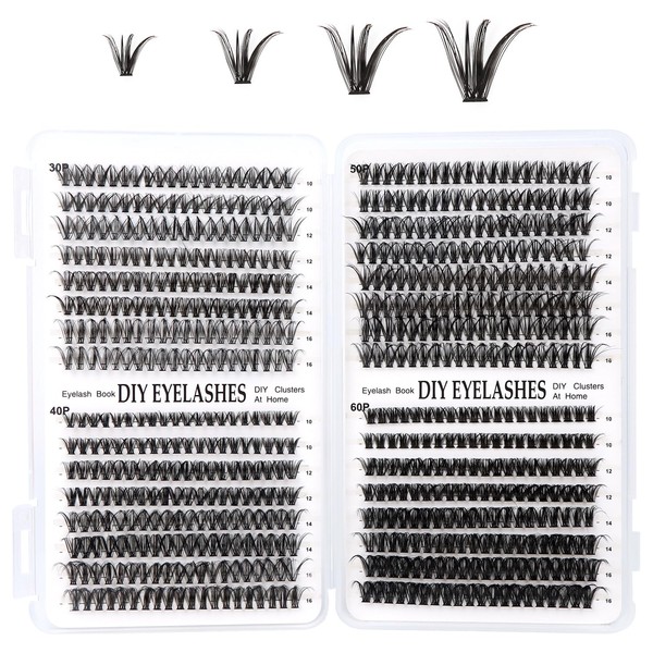MOTIBACK Wimpern Extensions Set - 640 Pcs DIY Lash Extension