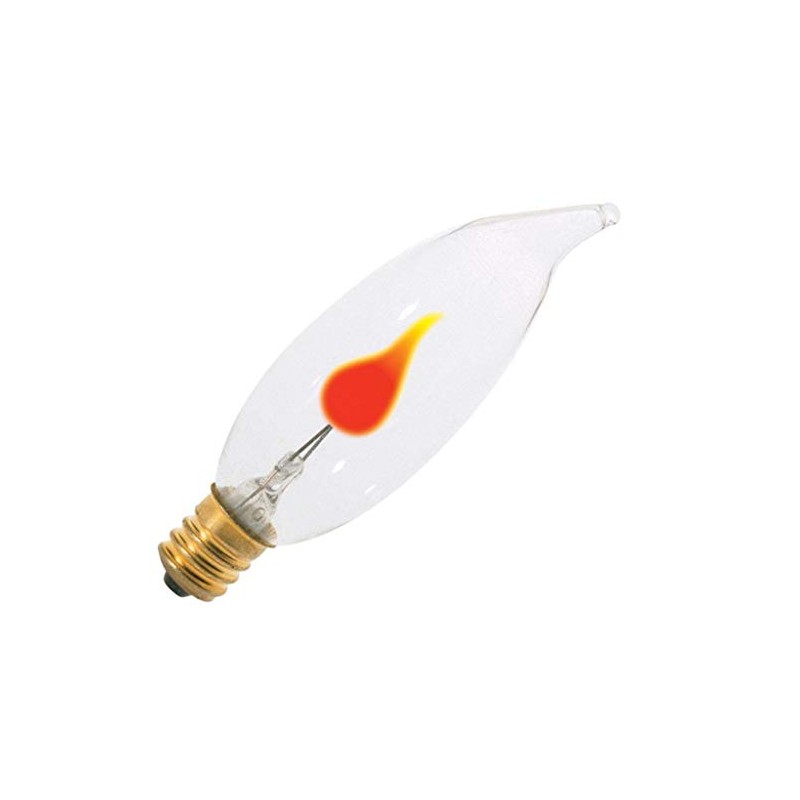 Satco S3656 3 Watt CA8 Incandescent Soft White 2700K Candlabra
