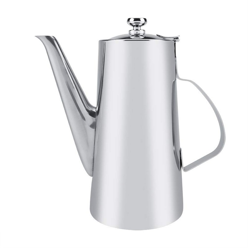Yosoo Cafetera Elegante Acero Inoxidable 2L Espesante Tetera Cafetera Hervidor