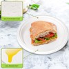 GREENESAGE Disposable Plates 100 Pieces Paper Plates 18 cm White