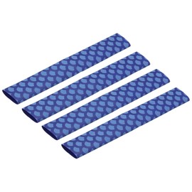 MECCANIXITY 4pcs 18mm Dia Drumstick Grips Wrap Drumstick Sleeve Heat Shrink Anti Slip for Drum Percussion Accessories, Blue