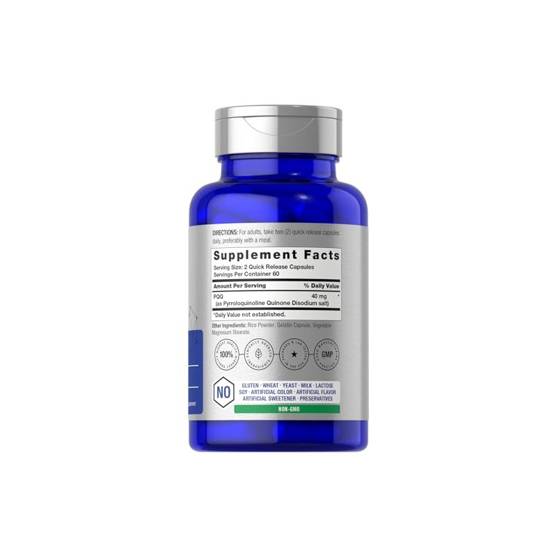 Horbäach PQQ 40 mg 120 Cápsulas - Vitalidad - Memoria