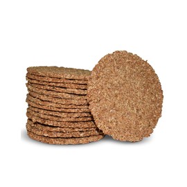 Macrofibra Integral Galleta Oblea Tostis de Salvado Nuez - Sin Azucar, Vegano, Sin Lactosa, Alto contenido en fibra, Macrobiotico e Integral 3 botes c/ 15 obleas.