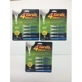 4 Yards More Golf Tee (3 1/4") 3 Pack (12 Tees)