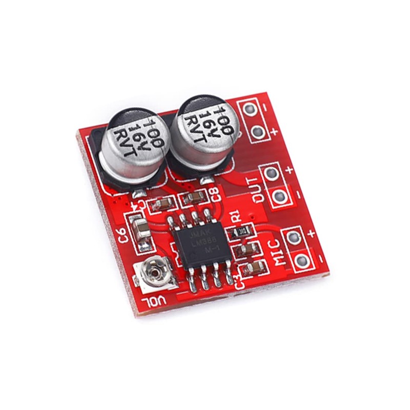Hailege LM386 Microphone AMP Amplifier Mini Electret Microphone Amplifier Board