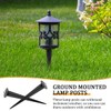 ZJIVQO 6PCS Light Stakes Stainless Steel Ground Light Spikes for