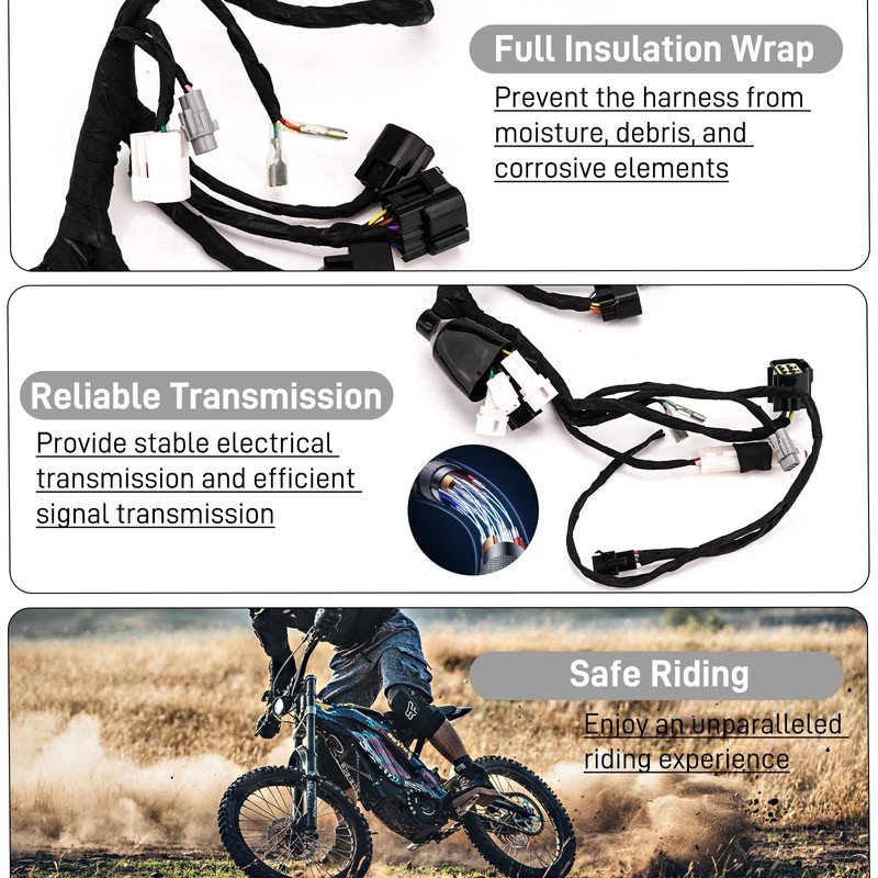 URLWALL Full Main Wire Wiring Harness Kit for Sur Ron