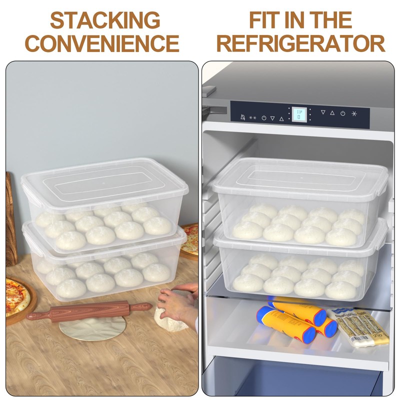 Asking 16 L Plastic Pizza Dough Proofing Box Container with