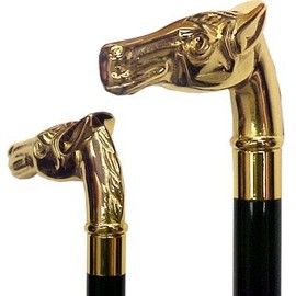 Vista International Gold Horse Brass Stick