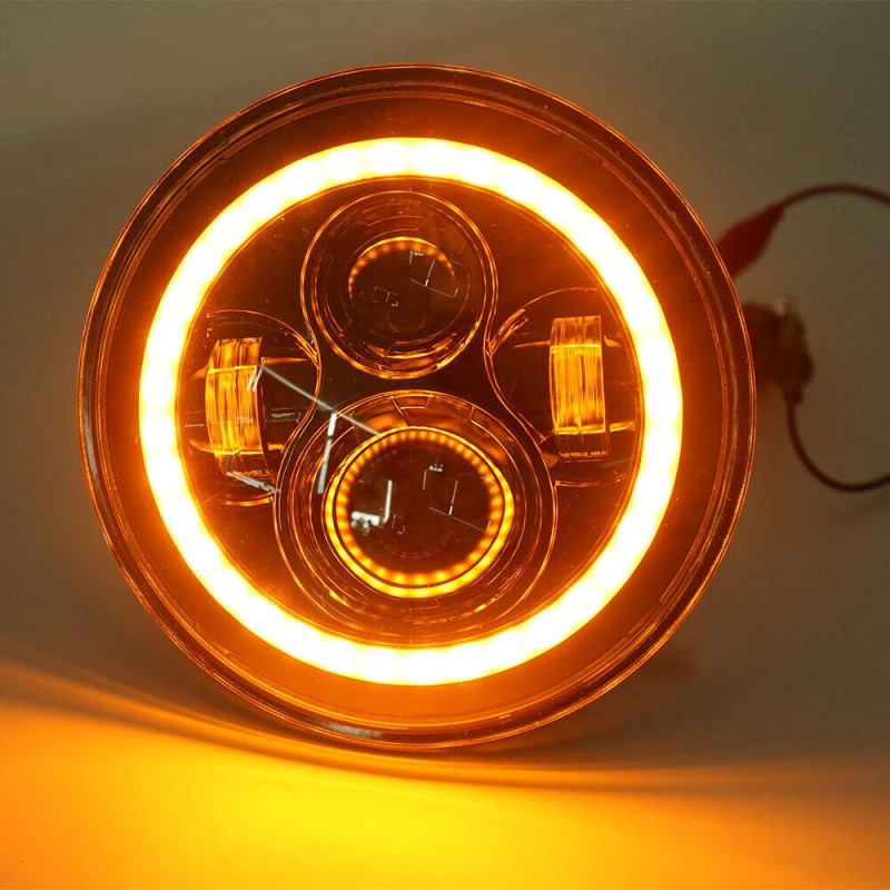 Bricologht 7" LED Headlight &Passing Lights For Harley-Davidson Electra Glide