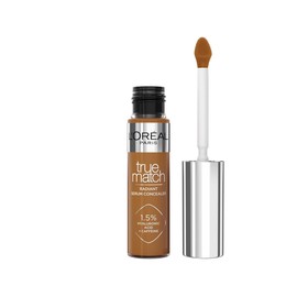 L'Oréal Paris Concealer for a Natural Radiant, Moisturising and Plumping, Face Makeup with Hyaluronic Acid and Caffeine, True Match Radiant Serum Concealer 9N, 11 ml