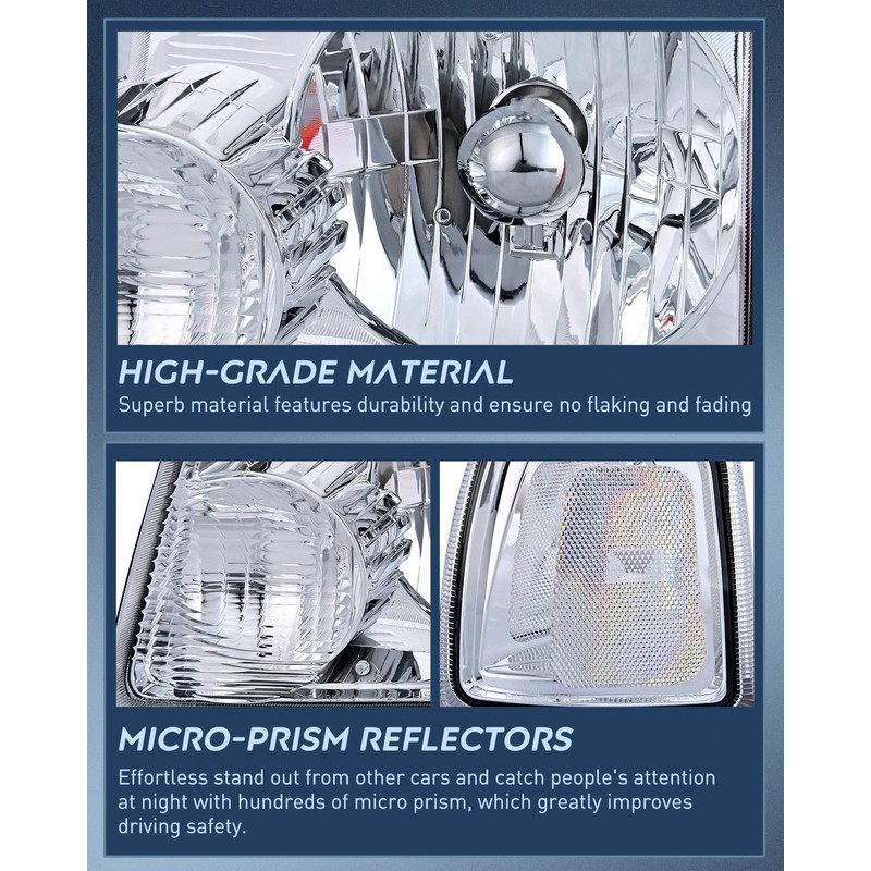 Nilight Headlight Assembly for 2001 2002 2003 2004 2005 2006