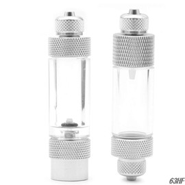 KOERMEYE Check Valves Silver Check Valve Regulator Diffuser Aquarium CO2 Bubble Counter Single Dual Head(Twin)