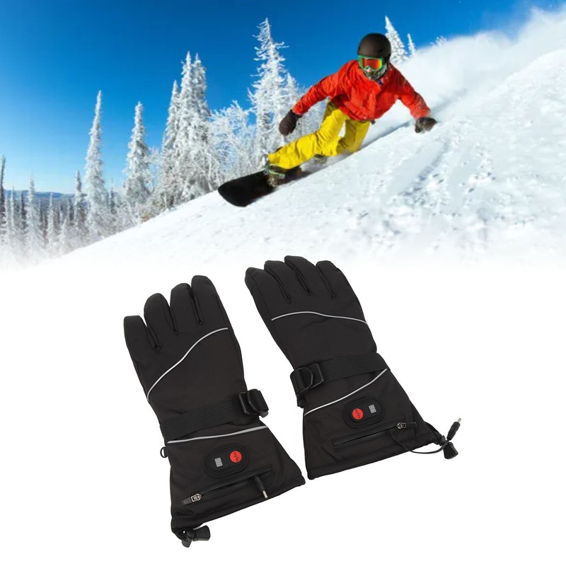 Heating Gloves Electric Touchscreen Heated Gloves Waterproof Windproof Warm Keeping