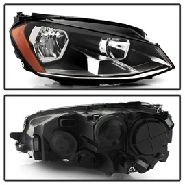 ACANII - For 2015-2017 Volkswagen GTI/Golf MK7 Halogen Model Replacement Headlight Headlamp -Passenger Side Only