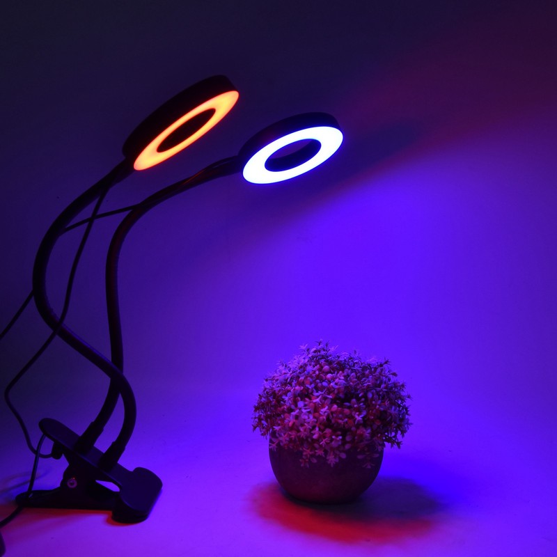 LED Grow Light DoubleEnd 360° Adjustable USB Powered Indoor Gooseneck