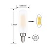 T6 Edison Bulb 60W/6W 3000K Soft White Modern Chandelier Bulbs,
