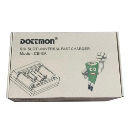 Dottmon 6-Slot Universal Battery Fast Charger Model CB-6A AAAA,AAA,AA,SC