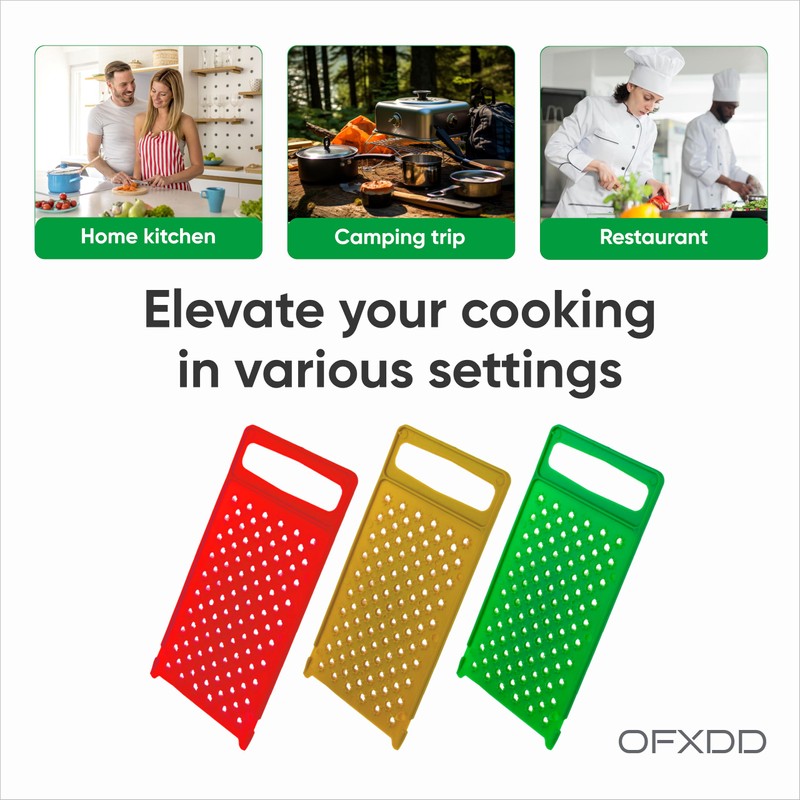 Plastic Handheld Grater - Flat Hand Grater - Cheese Graters