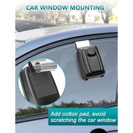 TEUEN Car Window Lock Box for Turo, Portable Car Key Lock Box, Punch Button Combination Key Safe Box, Sturdy Waterproof Large Capacity Security Lockbox fit for Ride Share, Turo, GetAround ﻿