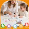 ASQzhuLIWing Reading Rhyme Flip Book, Word Family Building Book, ABC