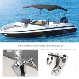 6PCS Quick Release Pin 0.24" Diameter with Drop Cam & Spring Pin Length 1.57'' 316 Stainless Steel Bimini Top Pin Marine Hardware
