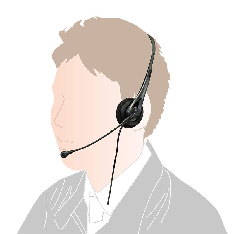 Digio2 4 Pole Lightweight Overhead Headset, Silver Z9176