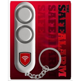The SafeAlarm Personal Self-Defense Safety Alarm Keychain |Loud 120DB Dual Alarm Siren Heard up to 600 ft/185 Meters Away | Emergency Safety Alarm for Women, Men, Children, Elderly