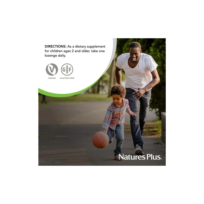 Naturesplus Kidzinc Zinc Para Niños 90 Pastillas Tangerina