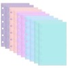 Mogoostry A7 Cash Envelope Binder Pockets 10pcs 5 Color A7