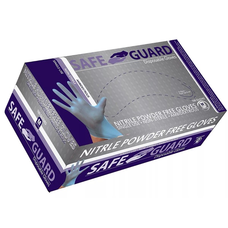 Salvaguardar Los Guantes De Nitrilo Desechables, Sin Polvo,