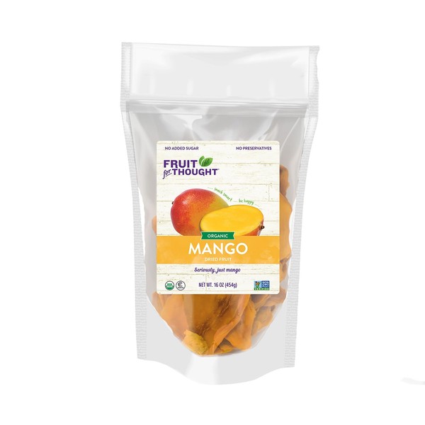 Fruit for Thought Organic Dried Mango | Dried Fruit Snack