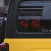KITUREK Love Cross Sticker Decal, Love Heart Cross Stickers, Decal