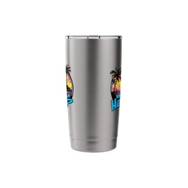 WHAT TIME IS IT IN HAWAII? tropical paradise vacation dream Stainless Steel Insulated Tumbler