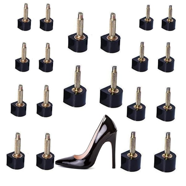 Replacement Tips for High Heels, 10 Pairs Rubber Non-Slip Pin