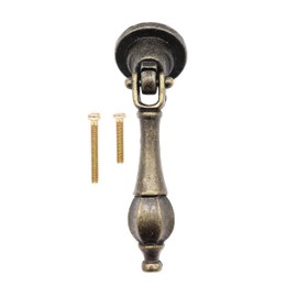 binifiMux 5-Pack Antique Vintage Pulls with Pendant for Dresser Drawer Cabniet