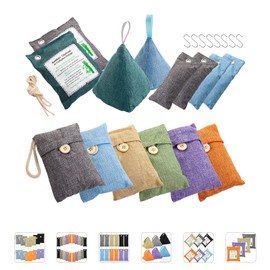 Charcoal Bags Odor Absorber (10x100g+4x200g) Activated Bamboo Charcoal Air Purifying Bags Charcoal Odor Eliminating Bags for Home & Car Shoes, Closet, Pet -14 PACK