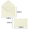 100 Pack Mini Envelopes with Blank Note Cards Small Self-Adhesive