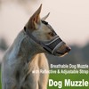 Breathable Mesh Dog Muzzle Soft Mesh Adjustable Puppy Muzzle Reflective