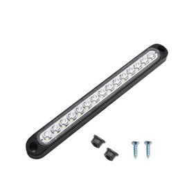 Parliky 6Pcs Rear Lights Durable Plastic Brake Turn Signal Lights for Truck Trailer Auto Easy to Install Includes White Yellow and Red Each