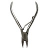 5in Nail Nippers with Curved Jaws and Foldable Spring Mechanism