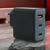 keepdrum GaN40 USB Multiple Fast Charger 2 x USB-C 1