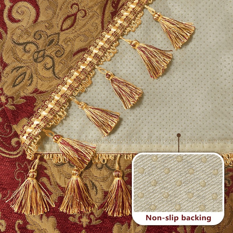 TOPLUXE Sofa Armrest Covers, Set of 2, Non-Slip Armrest Protectors