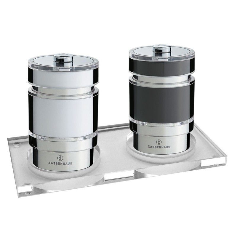 Stand/Tray for Pepper- & Salt Mill Set, Acrylic Glass (without