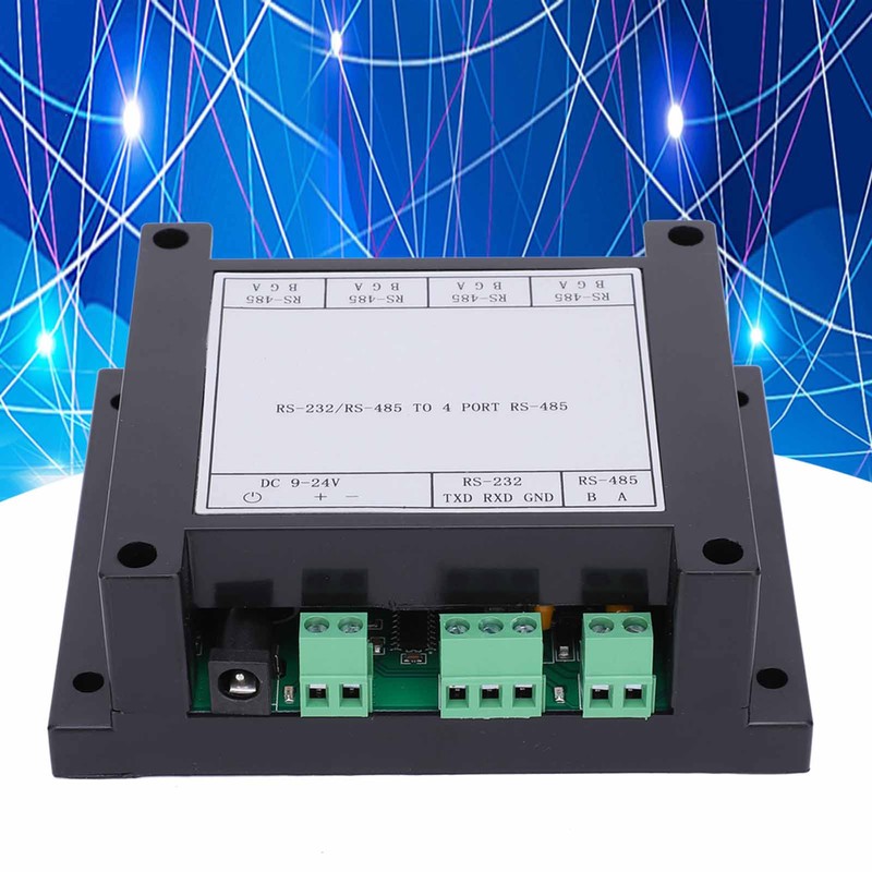 Repeater Industrial Grade Photoelectric Isolation 4‑Channel RS485 Hub Sharer Splitter